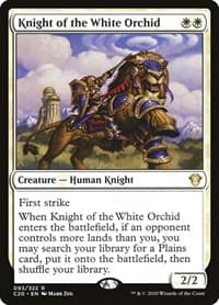 Knight of the White Orchid - Commander 2020 - Magic: The Gathering card