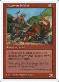 Dwarven Soldier - Fifth Edition - Magic: The Gathering card