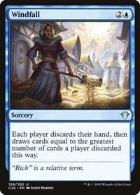 Windfall - Commander 2020 - Magic: The Gathering card