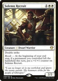 Solemn Recruit - Commander 2020 - Magic: The Gathering card