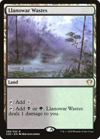 Llanowar Wastes - Commander 2020 - Magic: The Gathering card