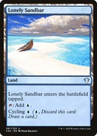 Lonely Sandbar - Commander 2020 - Magic: The Gathering card