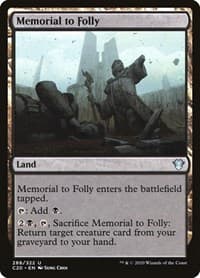 Memorial to Folly - Commander 2020 - Magic: The Gathering card