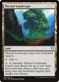 Myriad Landscape - Commander 2020 - Magic: The Gathering card