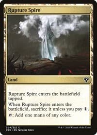 Rupture Spire - Commander 2020 - Magic: The Gathering card
