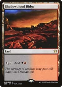 Shadowblood Ridge - Commander 2020 - Magic: The Gathering card