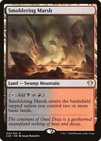 Smoldering Marsh - Commander 2020 - Magic: The Gathering card
