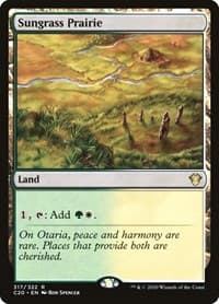 Sungrass Prairie - Commander 2020 - Magic: The Gathering card