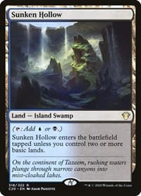Sunken Hollow - Commander 2020 - Magic: The Gathering card