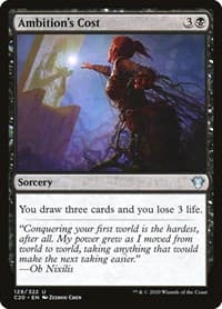 Ambition's Cost - Commander 2020 - Magic: The Gathering card