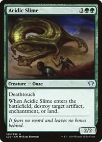 Acidic Slime - Commander 2020 - Magic: The Gathering card