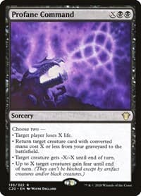 Profane Command - Commander 2020 - Magic: The Gathering card