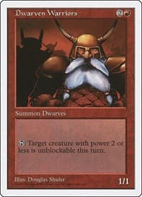 Dwarven Warriors - Fifth Edition - Magic: The Gathering card