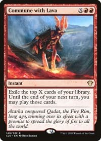Commune with Lava - Commander 2020 - Magic: The Gathering card