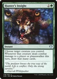 Hunter's Insight - Commander 2020 - Magic: The Gathering card