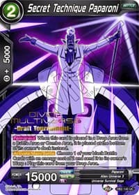 Secret Technique Paparoni (Divine Multiverse Draft Tournament) - Tournament Promotion Cards - Dragon Ball Super: Masters card