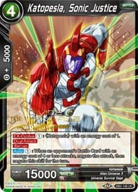 Katopesla, Sonic Justice (Divine Multiverse Draft Tournament) - Tournament Promotion Cards - Dragon Ball Super: Masters card
