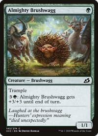 Almighty Brushwagg - Ikoria: Lair of Behemoths - Magic: The Gathering card