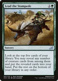 Lead the Stampede - Ikoria: Lair of Behemoths - Magic: The Gathering card