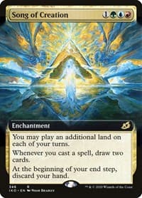 Song of Creation (Extended Art) - Ikoria: Lair of Behemoths - Magic: The Gathering card
