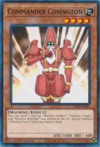 Commander Covington - Structure Deck: Mechanized Madness - YuGiOh card