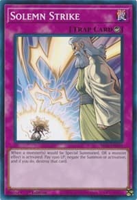 Solemn Strike - Structure Deck: Mechanized Madness - YuGiOh card