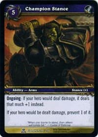 Champion Stance - Servants of the Betrayer - WoW card