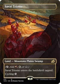 Savai Triome (Showcase) - Ikoria: Lair of Behemoths - Magic: The Gathering card