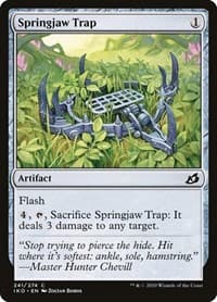 Springjaw Trap - Ikoria: Lair of Behemoths - Magic: The Gathering card