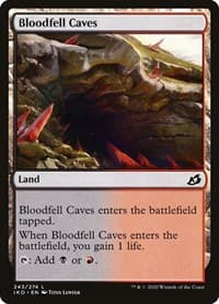 Bloodfell Caves - Ikoria: Lair of Behemoths - Magic: The Gathering card