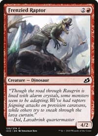 Frenzied Raptor - Ikoria: Lair of Behemoths - Magic: The Gathering card
