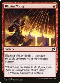 Blazing Volley - Ikoria: Lair of Behemoths - Magic: The Gathering card