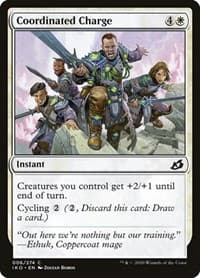 Coordinated Charge - Ikoria: Lair of Behemoths - Magic: The Gathering card