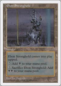 Ebon Stronghold - Fifth Edition - Magic: The Gathering card
