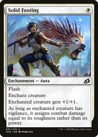 Solid Footing - Ikoria: Lair of Behemoths - Magic: The Gathering card