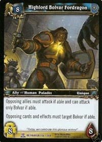 Highlord Bolvar Fordragon - Servants of the Betrayer - WoW card