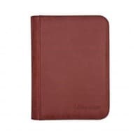 Suede Collection Zippered 4-Pocket Premium PRO-Binder - Ruby - Ultra Pro Storage Albums - Storage Albums card