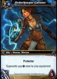 Orderkeeper Calister - Servants of the Betrayer - WoW card