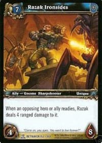 Razak Ironsides - Servants of the Betrayer - WoW card