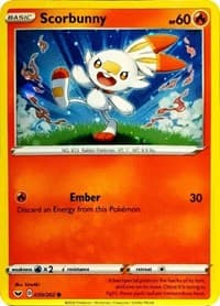 Scorbunny - 030/202 (Cosmos Holo) - Blister Exclusives - Pokemon card