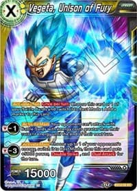 Vegeta, Unison of Fury - Expansion Deck Box Set 12: Universe 11 Unison - Dragon Ball Super: Masters card