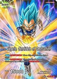 Vegeta // Vegeta, Candidate of Destruction - Expansion Deck Box Set 11: Universe 7 Unison - Dragon Ball Super: Masters card