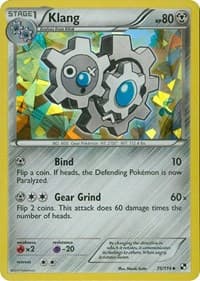 Klang - 75/114 (Cracked Ice Holo) - Blister Exclusives - Pokemon card