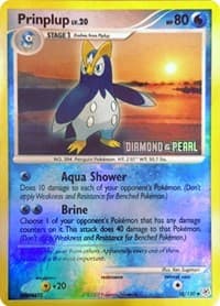 Prinplup - 58/130 [Diamond & Pearl] - Burger King Promos - Pokemon card