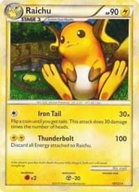 Raichu - 10/123 (Cracked Ice Holo) - Deck Exclusives - Pokemon card