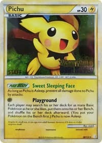 Pichu - 28/123 (Prerelease) [Staff] - Nintendo Promos - Pokemon card
