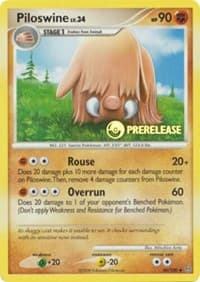 Piloswine - 46/100 (Prerelease) - Nintendo Promos - Pokemon card