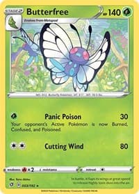Butterfree - SWSH02: Rebel Clash - Pokemon card