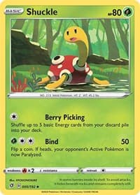 Shuckle - SWSH02: Rebel Clash - Pokemon card