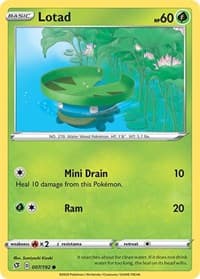 Lotad - SWSH02: Rebel Clash - Pokemon card